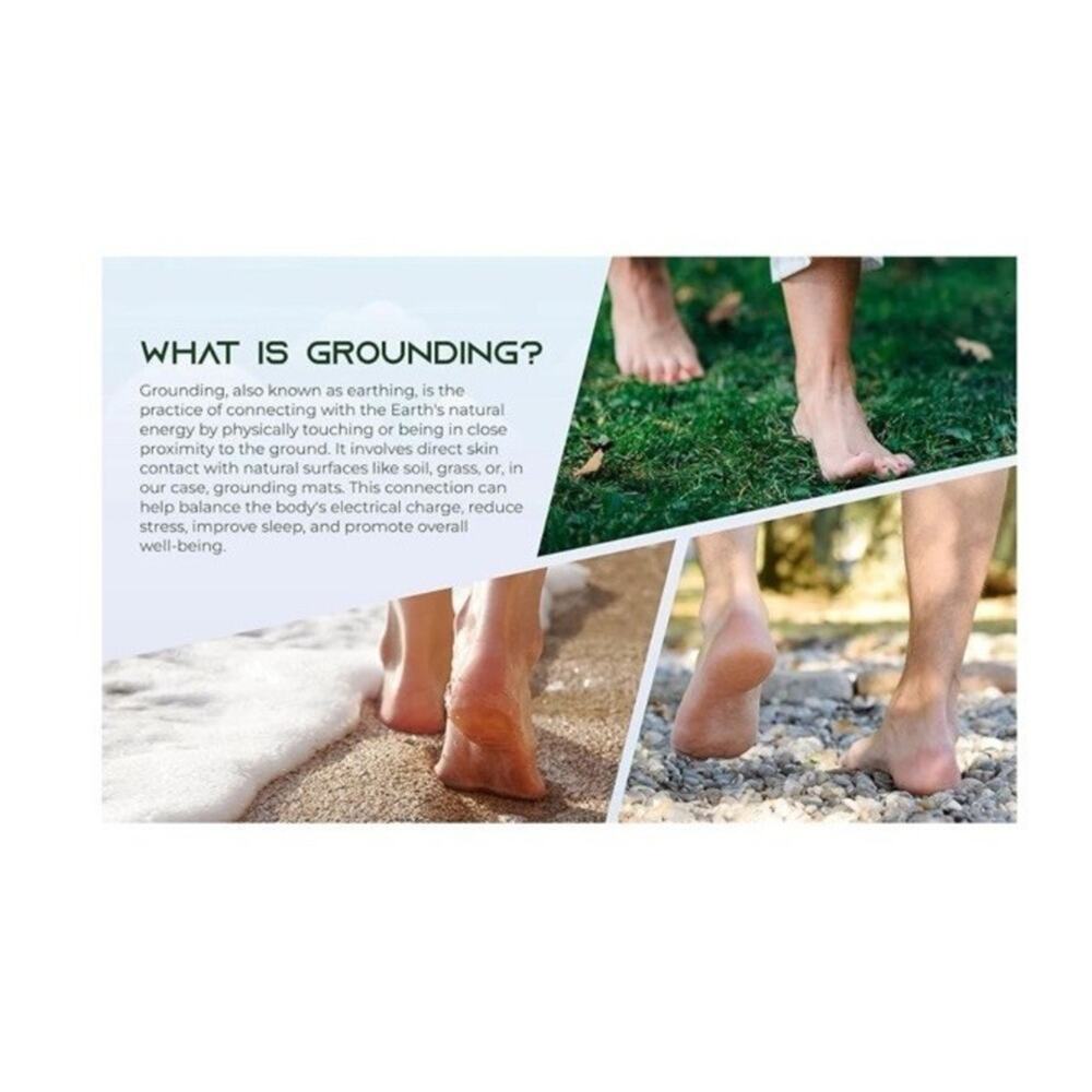 Napa Neutral Grounding Mat 23.5"x16" Earthing Pad for Stress Relief Brown - Picture 4 of 11